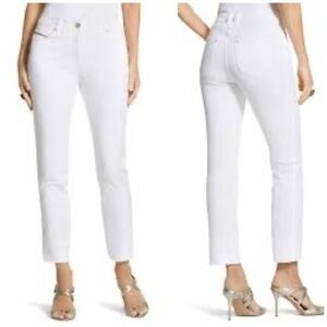NWT! Chico’s Platinum Denim White Jeans